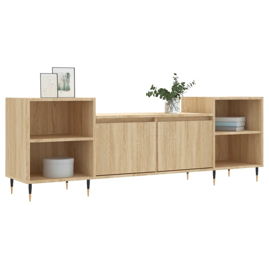 Mobile Porta TV-Mobile per TV-Credenza TV Rovere Sonoma 160x35x55 cm Legno Multistrato 416655