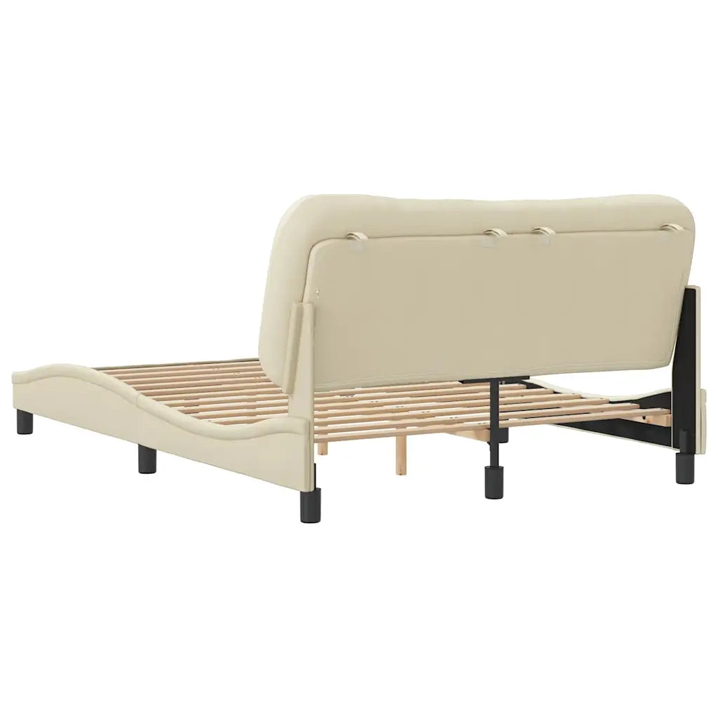 Giroletto senza Materasso-Struttura Letto Hvar Crema 120x200 cm Tessuto