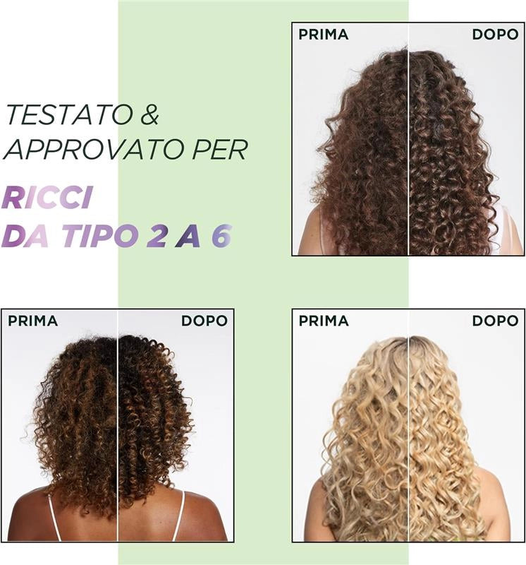 GARNIER FRUCTIS MASCHERA CAPELLI IDRATANTE METODO RICCI CON ACIDO IALURONICO E BURRO DI KARITÈ 370ML