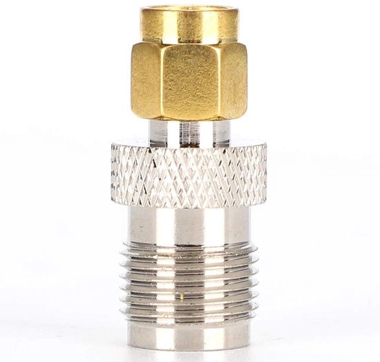 Adattatore coaxiale - Set da 2 - Convertitore HF di alta qualità - Adatto per cavi coaxiali