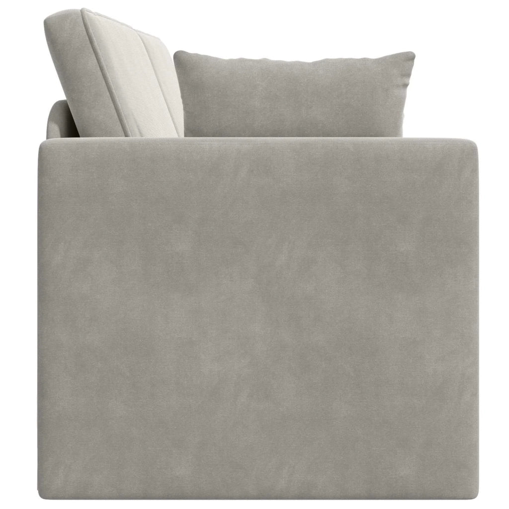 Divano-letto da pavimento Grigio chiaro 213 x 70 x 77 cm 4106726