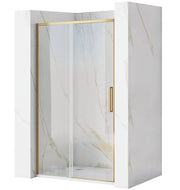 Porta Doccia Rea Rapid Slide 130 Gold Brush