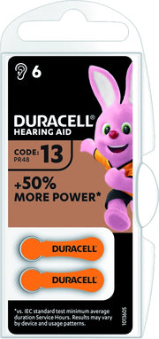 Duracell PILA PER APPARECCHI ACUSTICI 13 6 PZ. 10.00 confezioni