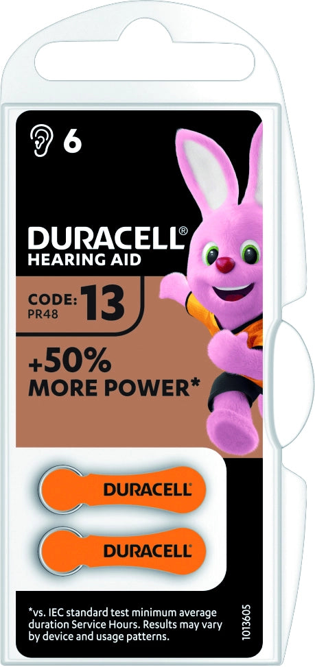 Duracell PILA PER APPARECCHI ACUSTICI 13 6 PZ. 10.00 confezioni