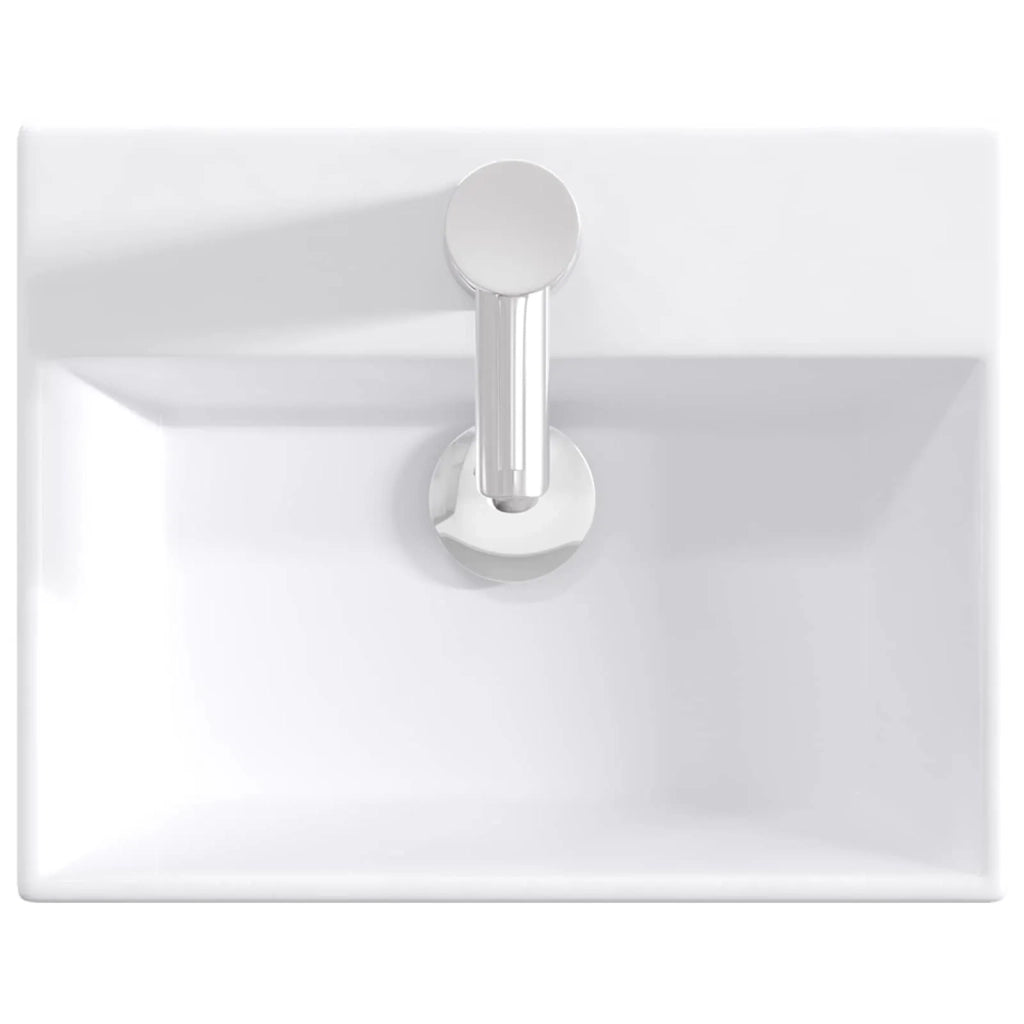 Lavabo da bagno Cromato 39 x 30,5 x 12,5 cm Metallo