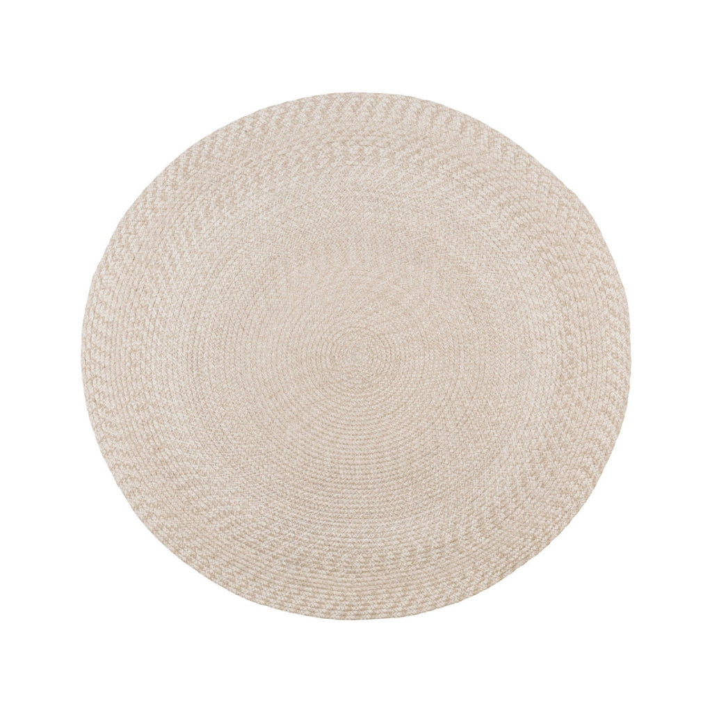 Tappeto Rotondo Menorca, Beige, Pet, 120x120x1 cm