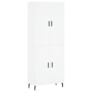 Buffet credenza cassettiera armadio mobile contenitore organizer cucina soggiorno salotto alto 69,5 x 34 x 180 cm legno ingegnerizzato bianco 02_0032586