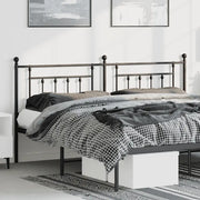 Testiera in Metallo Nero 193 cm