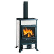 Stufa legna nordica 3004101 rossella r1.16 ceramica white