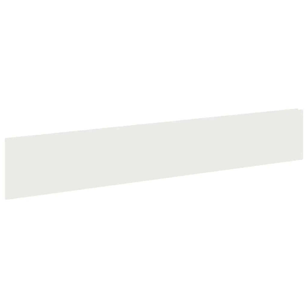 Bordura per Prato 20 pz 100 x 18 cm Acciaio Bianco 8008837