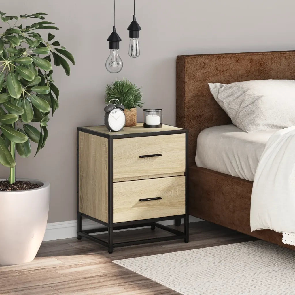 Comodino Rovere Sonoma 40x31x50 cm in Truciolato 848676