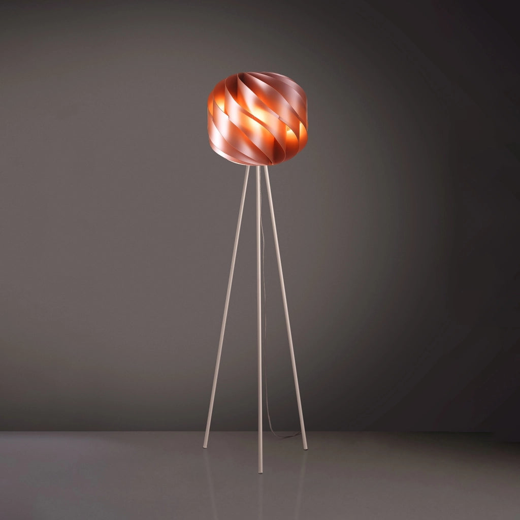 Piantana Moderna 3 Piedi Globe Polilux ® Rame E Metallo 1 Luce E27