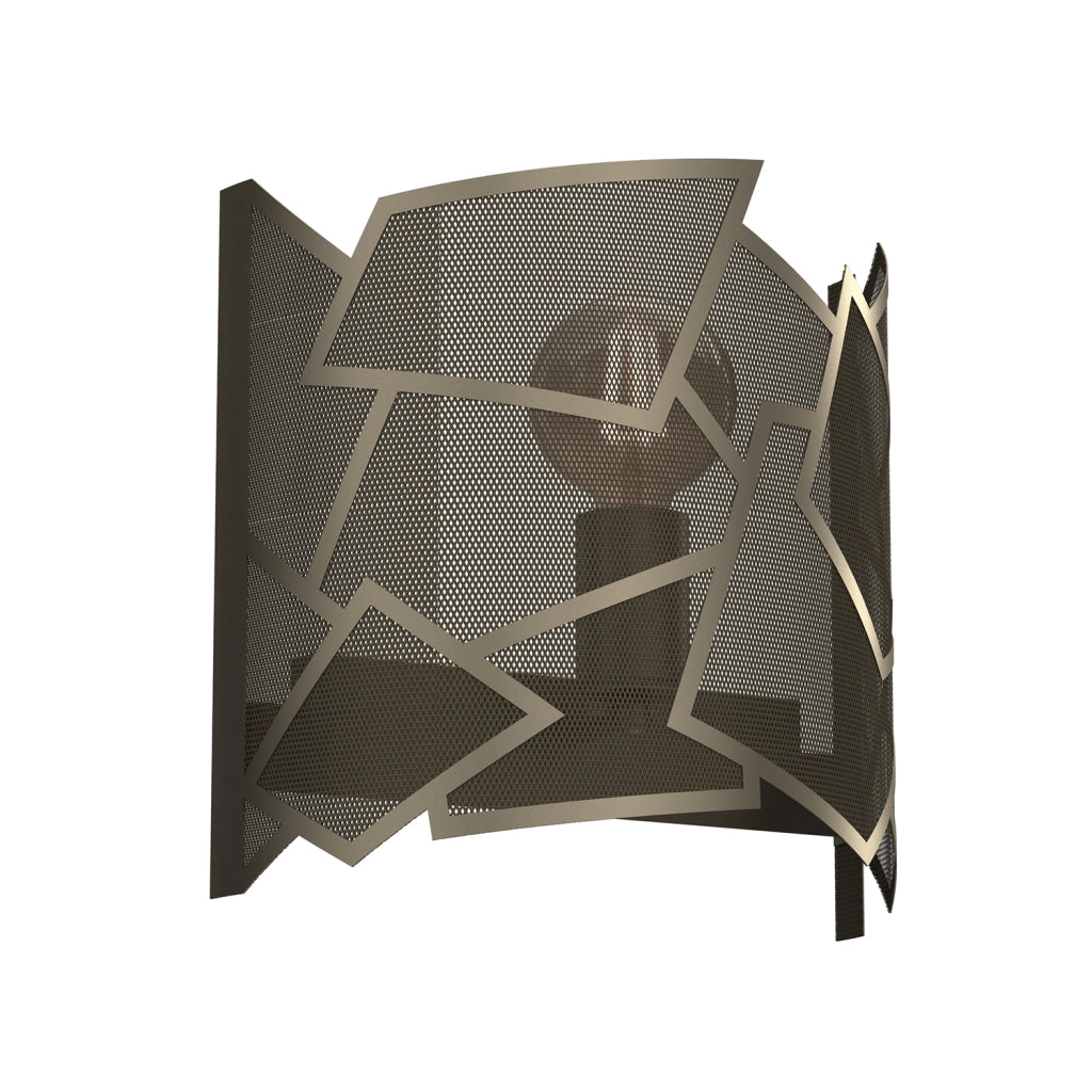 Applique Luminex Camo oro titanio rete irregolare 1xE27 15W