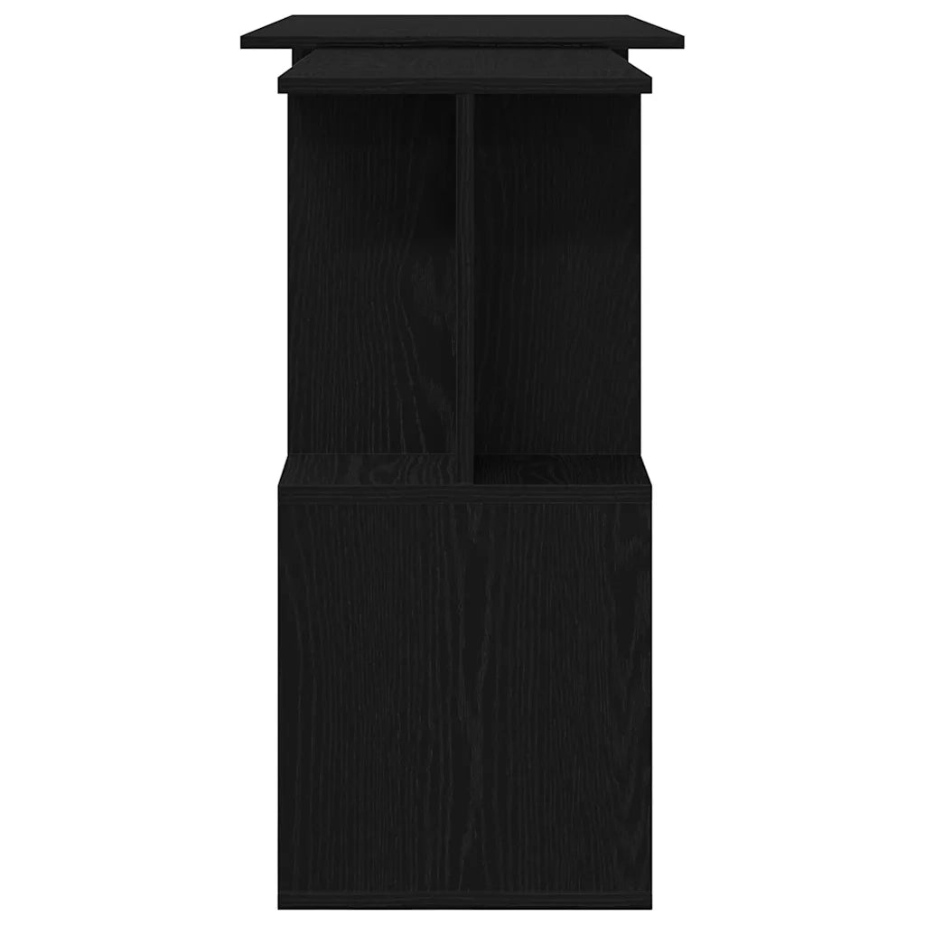 Scrivania Rovere Nero Legno ingegnerizzato 200 x 50 x 76 cm 862465