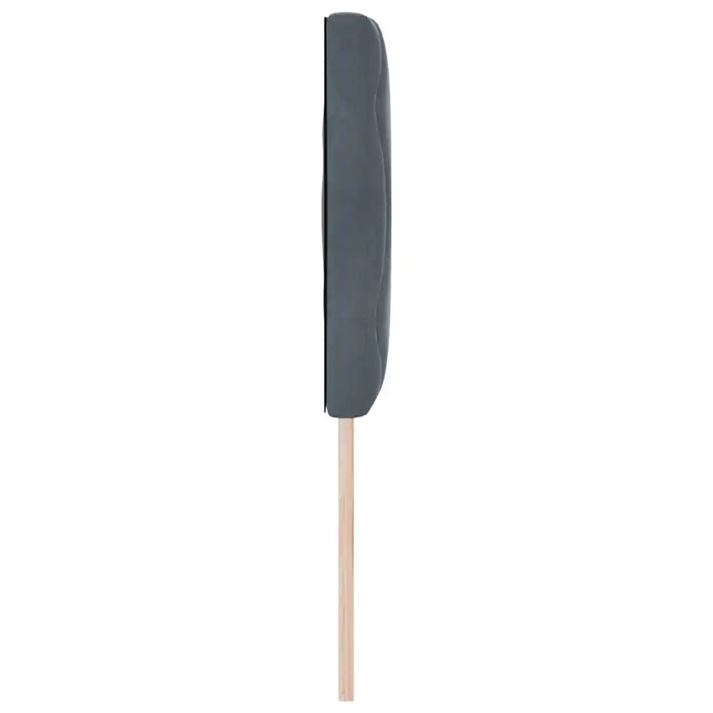 Testiera Grigio scuro 144 cm Velluto 42007249