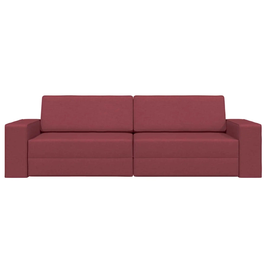 Divano letto Rosso Vino 245 x 78 x 77 cm Tessuto 4106718