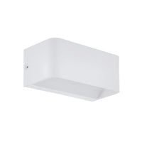 Applique Contemporanea Sania Media 4 Led Alluminio Bianco