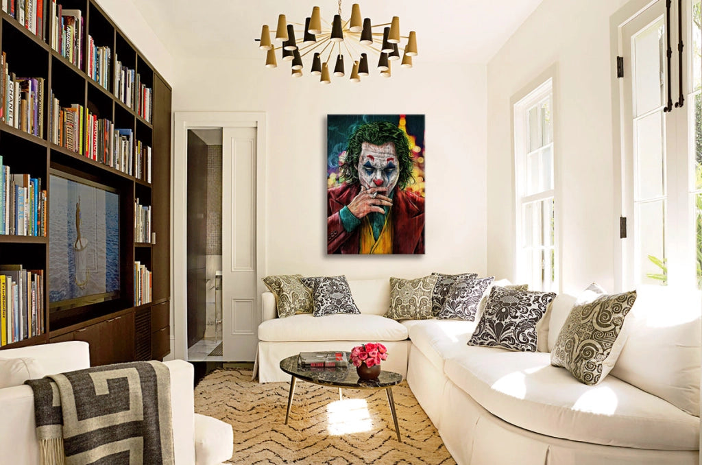 Joker -  Quadro Canvas Contemporaneo su telaio in legno Misura: 50x70 cm