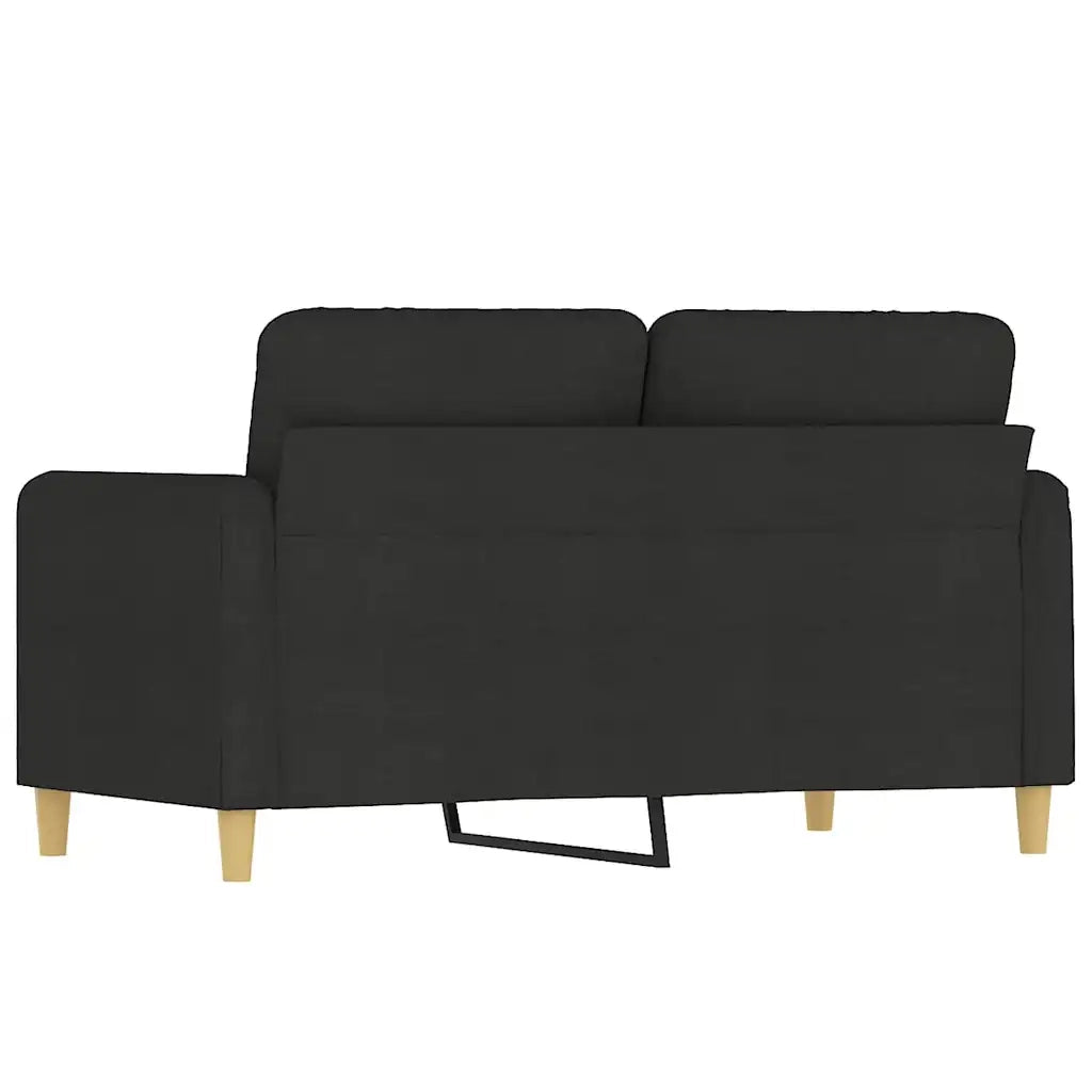 Divano | Divano da soggiorno | Sofa a 2 Posti Nero 120 cm in Tessuto