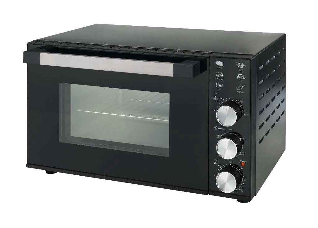 Forno Elettrico Ventilato con Timer Nero 35 Litri 1800 Watt