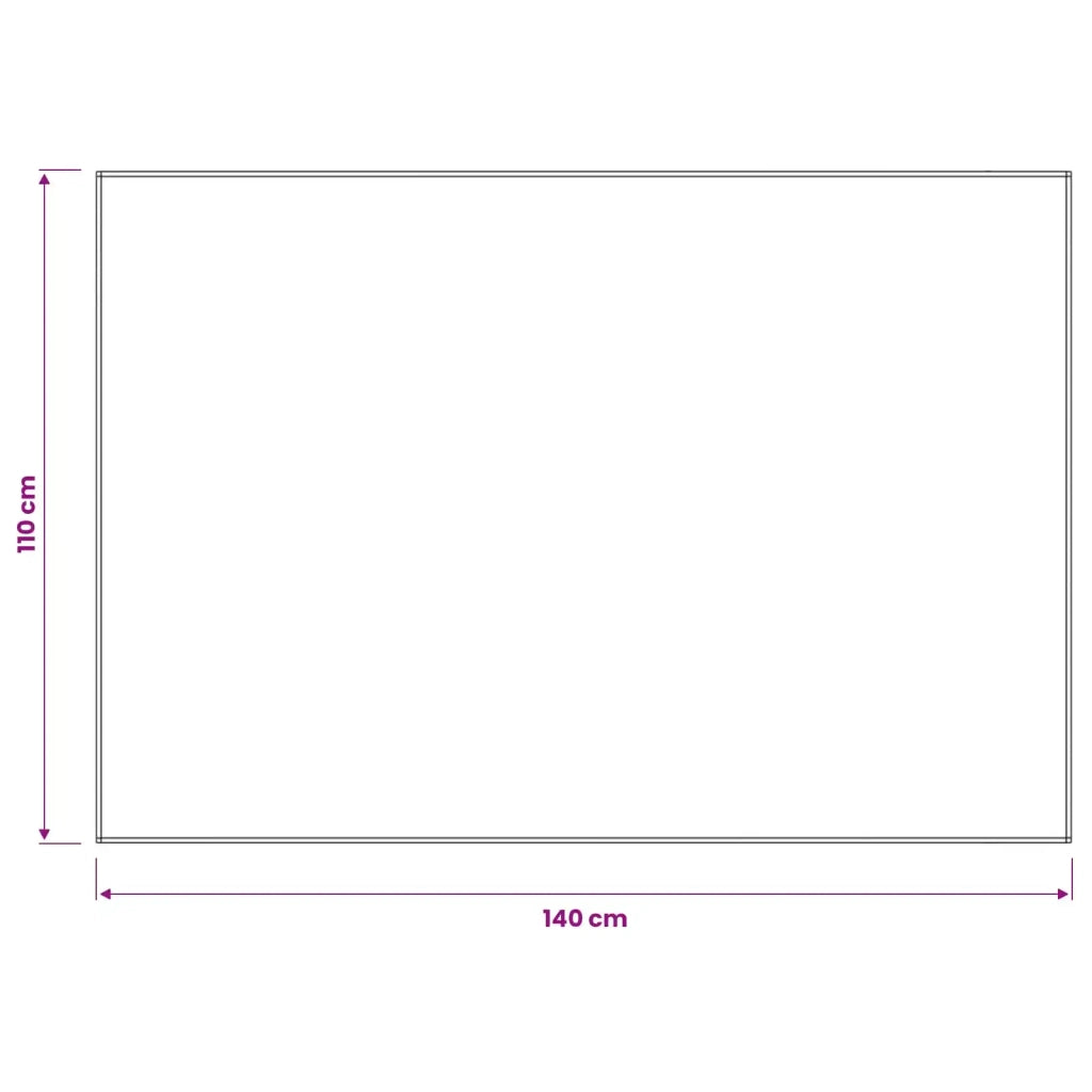 Tovaglia da Tavolo Grigio Chiaro 110 x 140 cm Poliestere 42039828