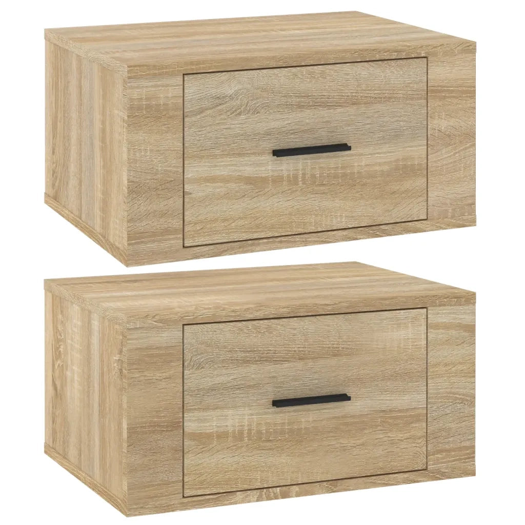 Comodini a Muro 2 pz Rovere Sonoma 50x36x25 cm cod mxl 30329