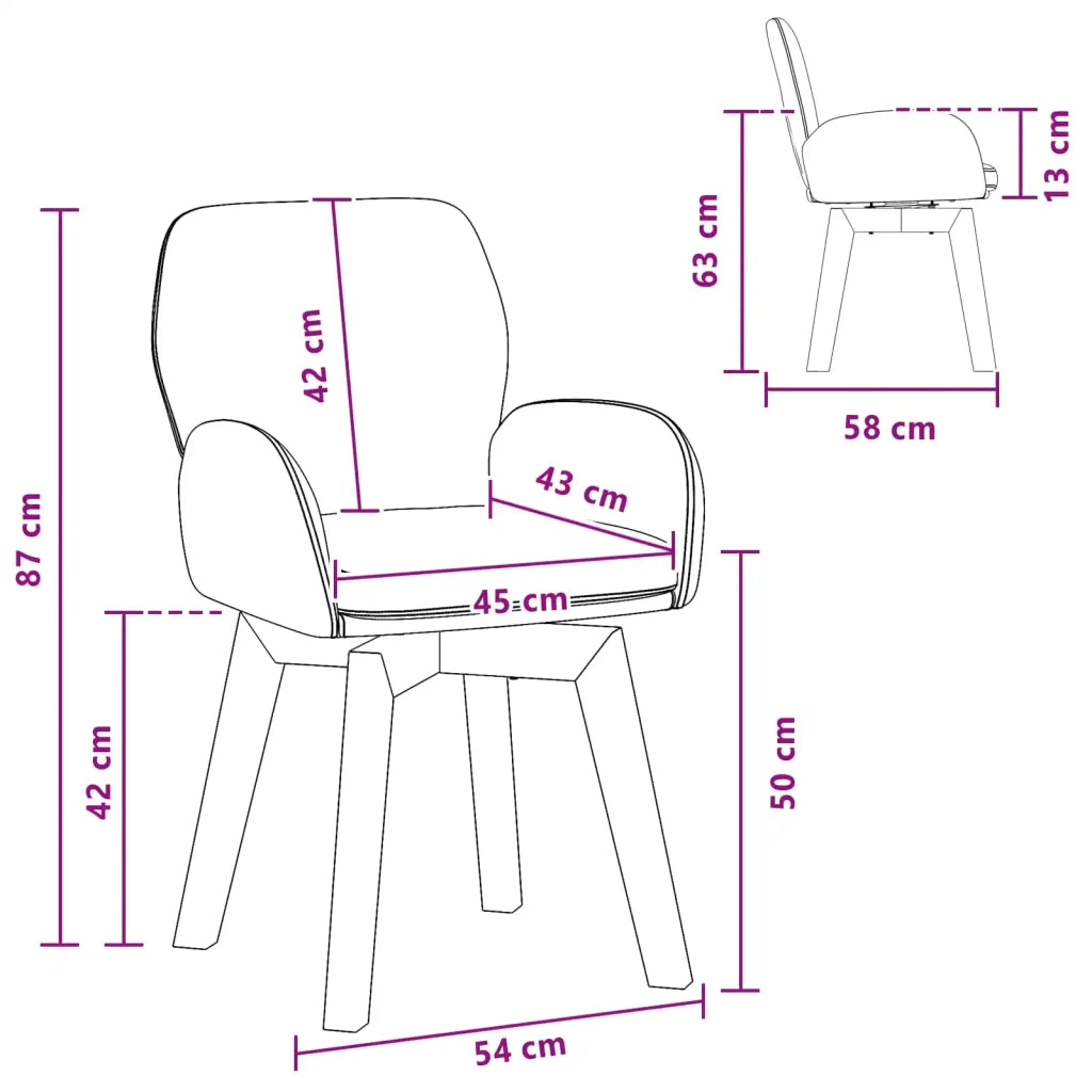 Sedie da pranzo 6 pz Bouclé Grigio Scuro 59 x 57 x 85 cm 3428280