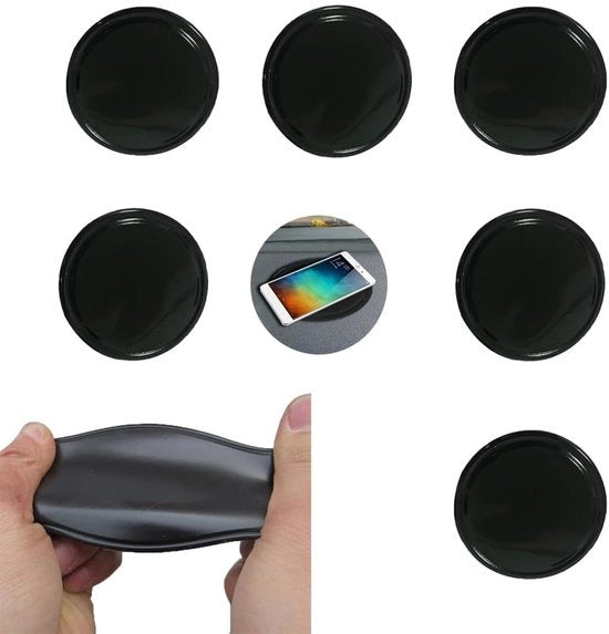 Oggetto di supporto per telefoni - Supporto per cruscotto - Supporto per parabrezza - Riciclabile - Materiale PU - Sostenibile e flessibile - Supporto per cruscotto
