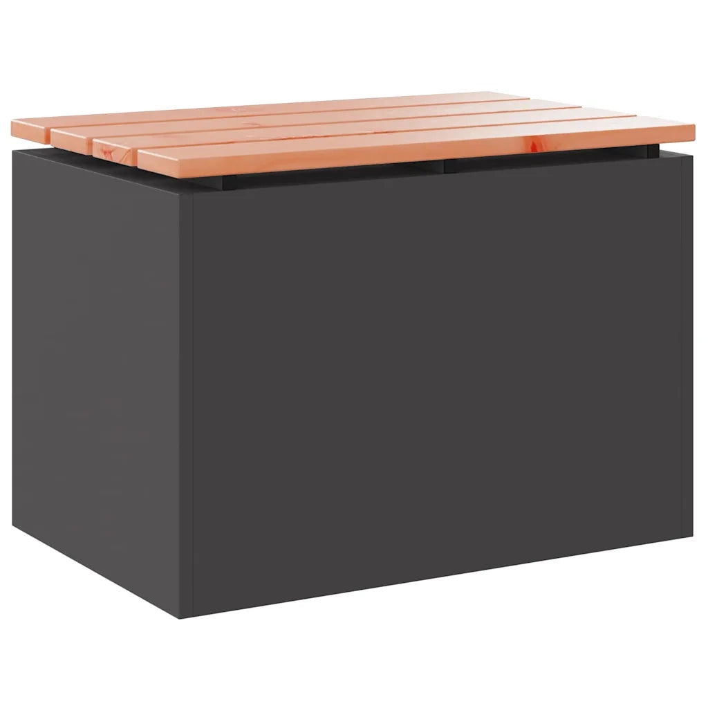 Panchina da giardino Nero 60 x 40 x 43 cm 874891