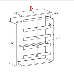 R TOP LF X KIT CASSETTIERA 5C NOVA 77X40X107 BIANCA- 1,0 pz