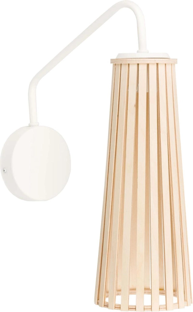 Applique 1 luce Nowodvorski DOVER legno/bianco GU10 37cm