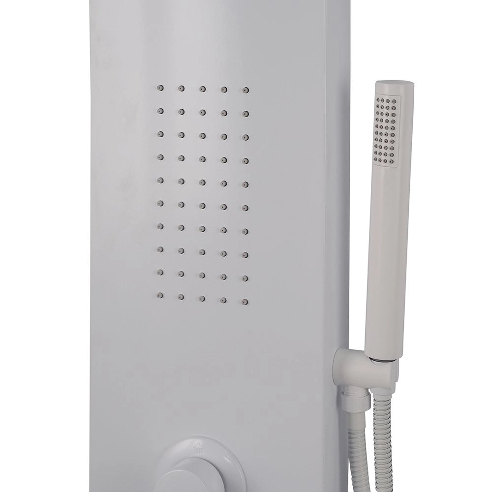 Colonna doccia pannello idromassaggio effetto cascata YH8124 SIDNEY - Bianco