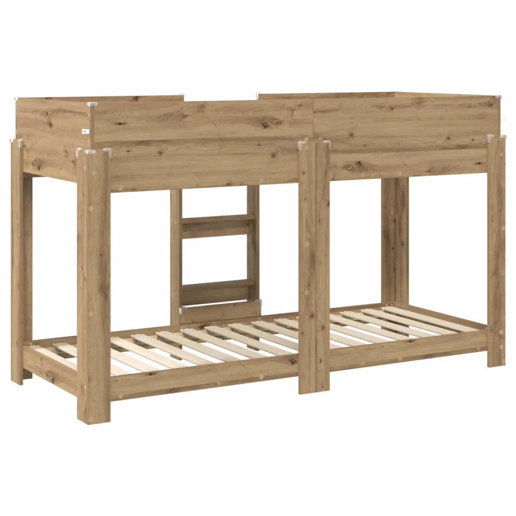 Letto a Castello per Bambini Rovere artigianale 75 x 190 cm 3410546