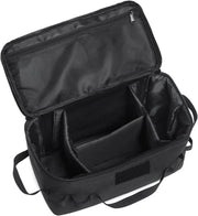 Tas di stoccaggio premium per attrezzatura da campeggio e cucina da esterno con design tattico e portatile in nero. Adatto per campeggi e pic nic.