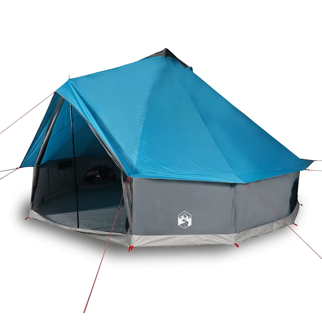 Tenda Familiare Tipi per 6 Persone-Tenda da campeggio Blu Impermeabile 162104