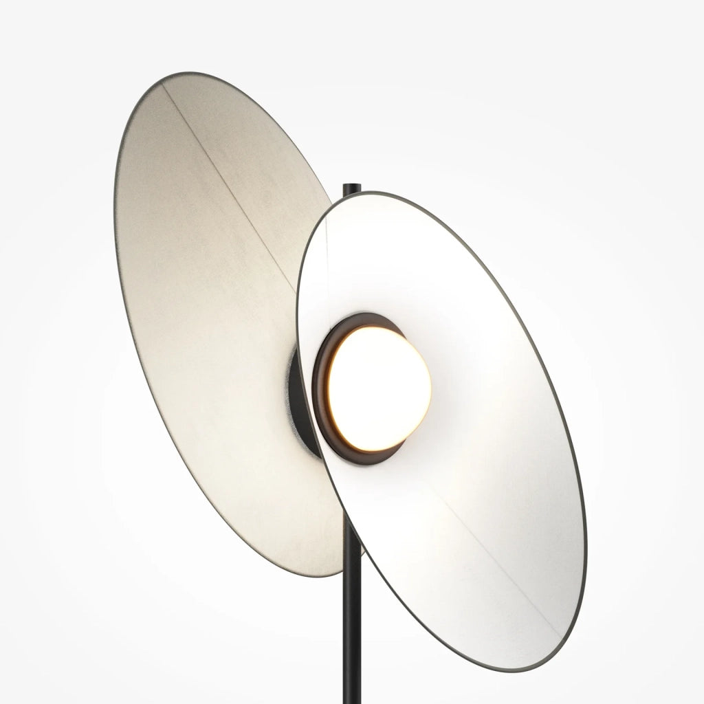 Piantana Contemporanea Evolution Alluminio Nero Bianco Led 12W Ip20