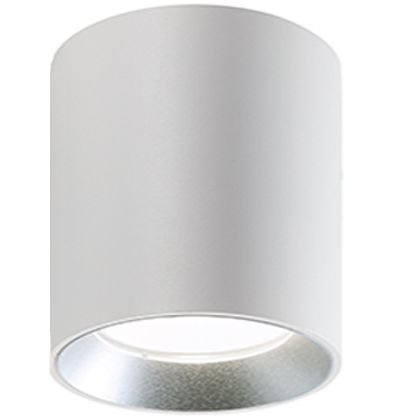 Show - Plafoniera Cilindrica Da Soffitto A  Led 40W A Luce Calda Colore Bianco