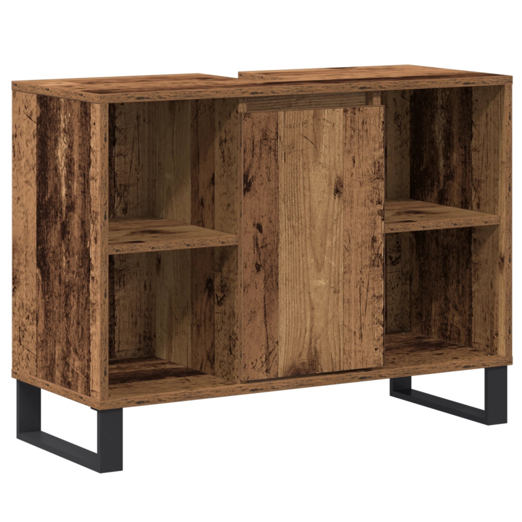 Mobile Lavabo Legno Invecchiato Truciolare Medio Mobile Lavabo