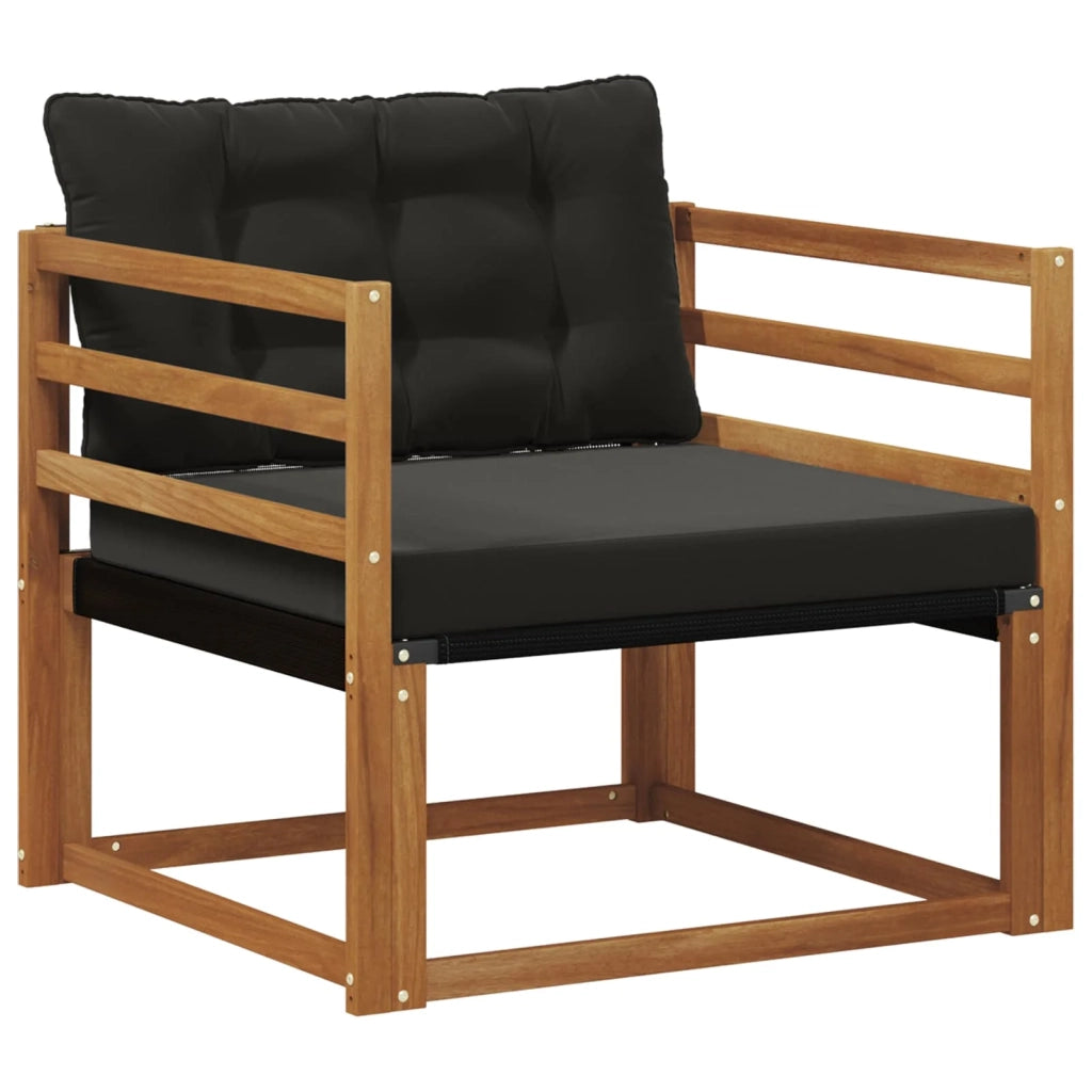 Set di divani da esterno-Sofa da giardino Legno di Acacia Massello e Textilene 290360