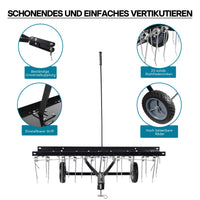 Scarificatore a molle per trattorini, larghezza di lavoro 100 cm, per arieggiatura prato