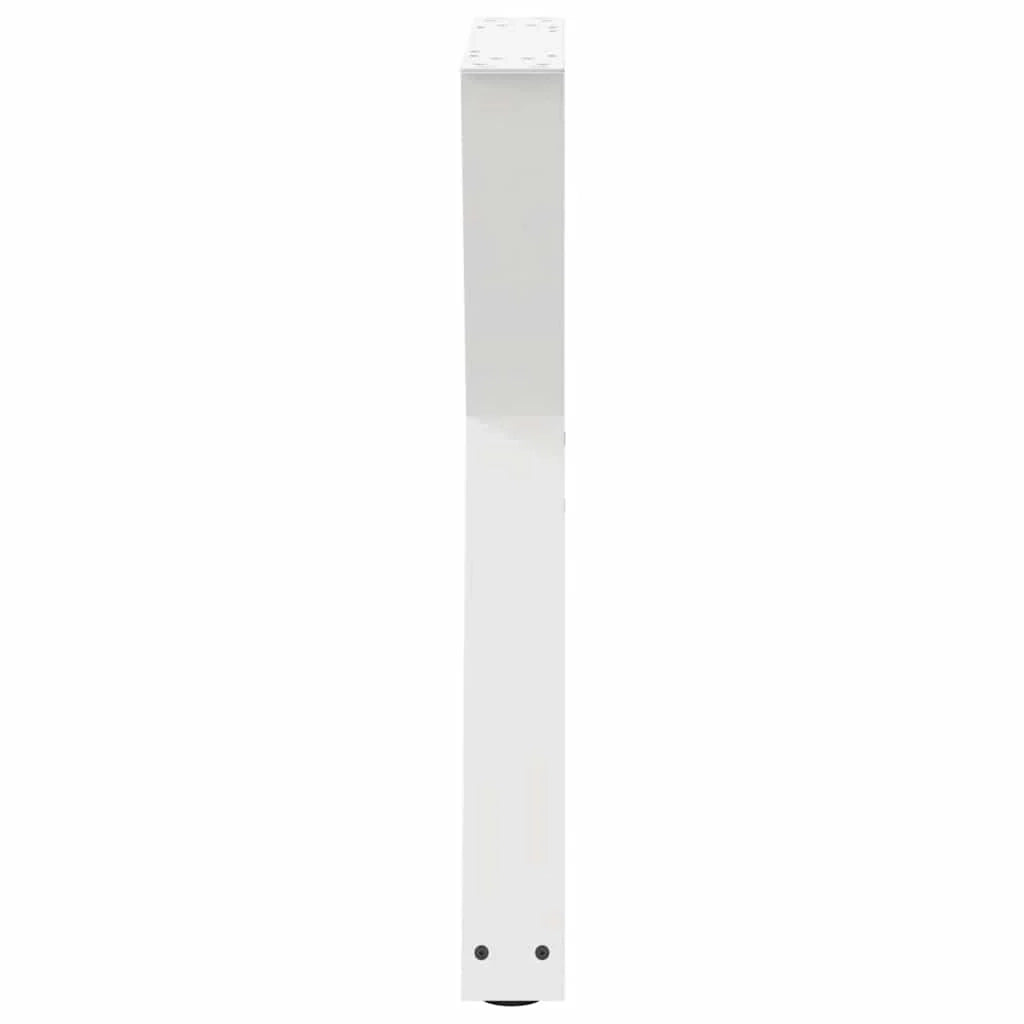 Set di 2 gambe regolabili per tavolo da pranzo moderno geometrico 60 x 72-73 cm in acciaio bianco 02_0057007