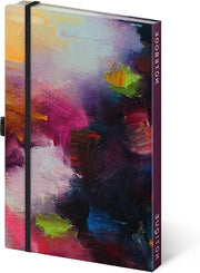 Taccuino gelinieato copertina rigida - 13x21cm - rosa - ideale per adulti