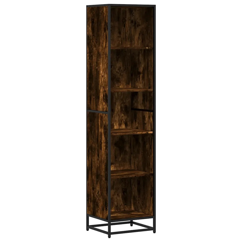 Libreria Rovere Fumo 40x35x170,5 cm in Legno Multistrato 849141