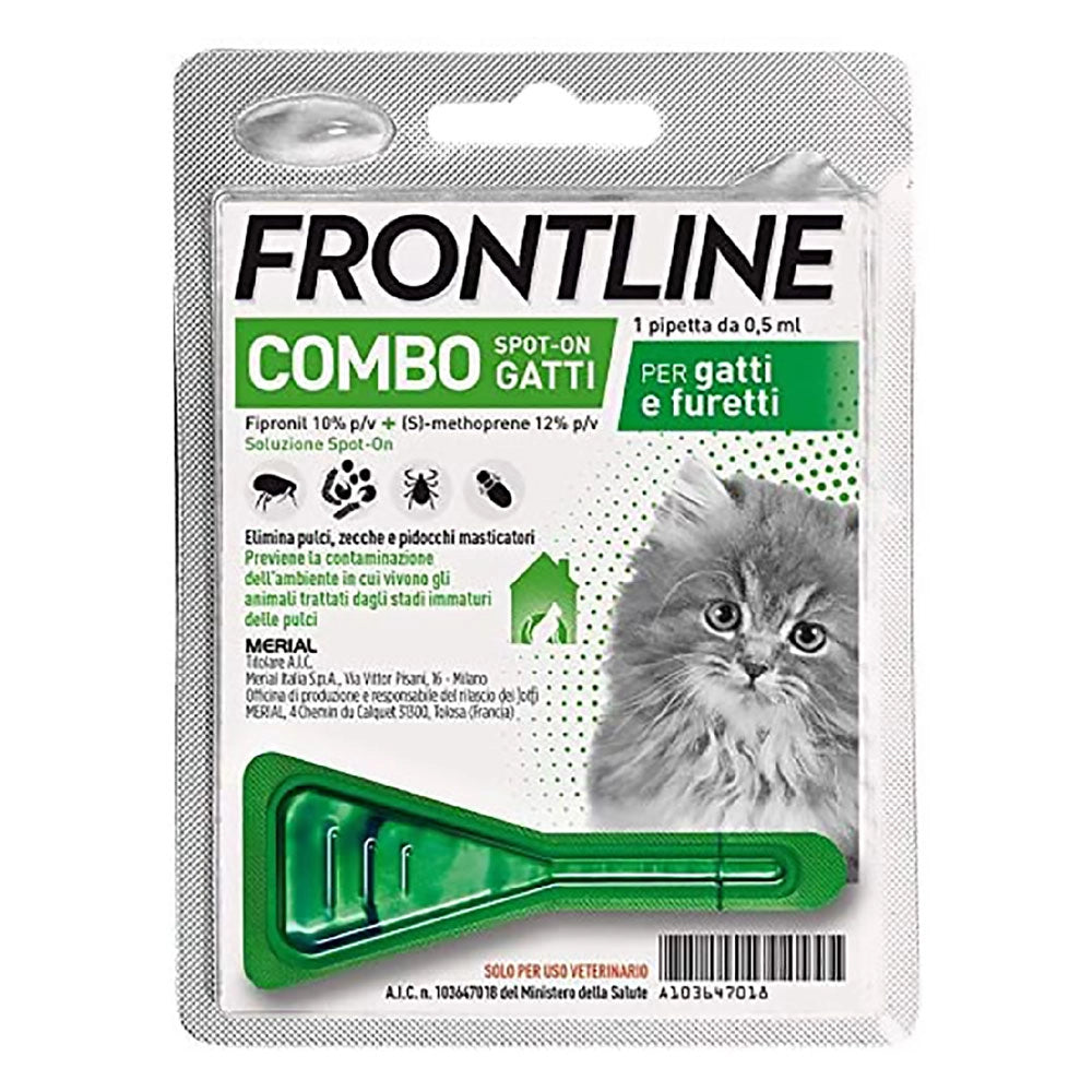 ANTIPARASSITARIO 'FRONTLINE COMBO' gattini - 1 pipetta ml 0,5  - FRONTLINE