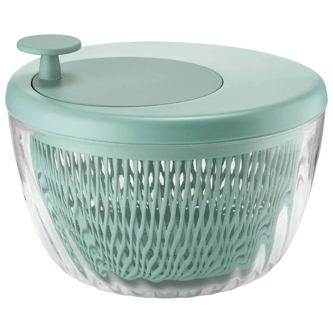 Guzzini centrifuga insalata SpinandStore, diametro 26 cm, con coperchio, conservazione in frigo, blu