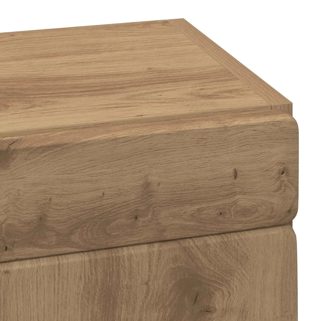 Armadio da bagno a muro con porta TULUM Rovere artigianale