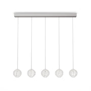 Lampada A Sospensione Diamond 3 Luci Led Trasparente