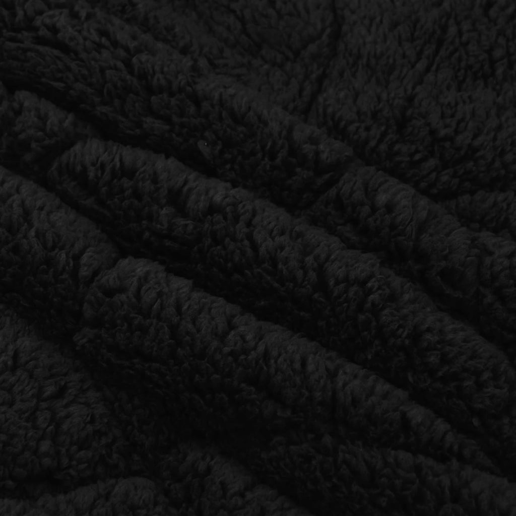 Piumone | Duvet Estivo Nero 240 x 260 cm Microfibra e Fleece Teddy