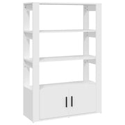 Credenza | Madia | Buffet da pranzo | Armadio da pranzo Bianca 80x30x119,5 cm in Legno Multistrato