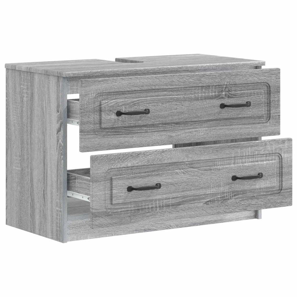 Armadio per Lavabo da Bagno UTRECHT Sonoma grigio 897681